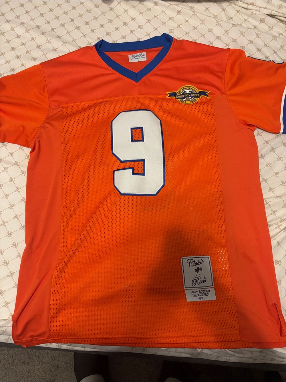Classic Orange Bobby Boucher Mesh Jersey Number 9 Brand New
